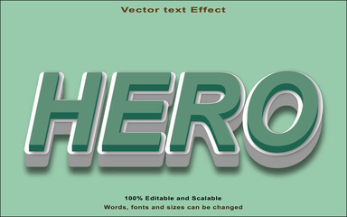 Hero text bold style effect.