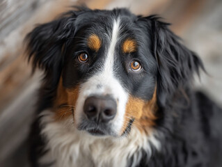 Bernese mountain dogs gentle soulful gaze