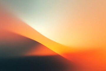 Abstract smooth gradient background in orange, yellow and light gray tones