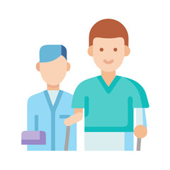Healthcare Professionals, Doctors and Nurses, Medical Team Illustration