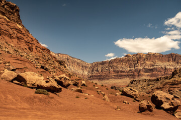 Paysage de désert et d‘érosions 