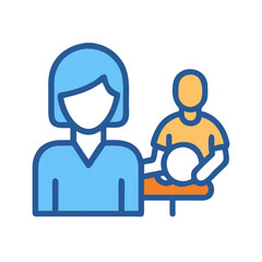 Team meeting collaboration icon design on black background