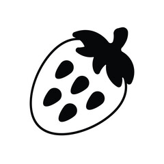 Strawberry Vector icon