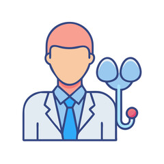 Professional doctor with stethoscope for healthcare and diagnosis
