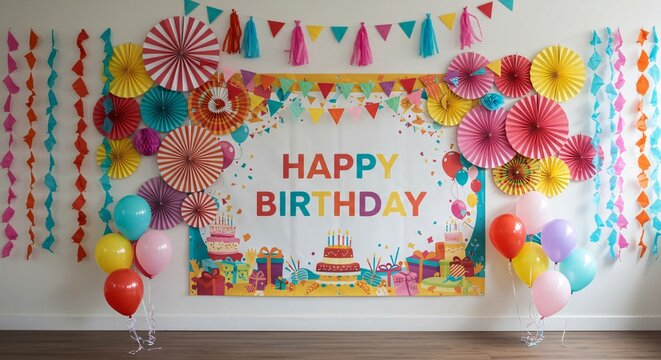 Wall Simple Birthday Decoration at Home: Easy & Stunning Ideas