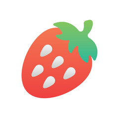 Strawberry Vector icon