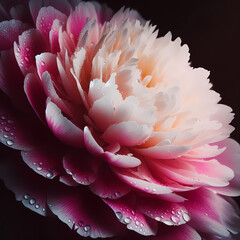 Closeup of Peony flower