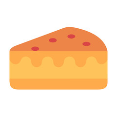 Illustration of a Delicious Slice of Fruit Cake