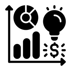 ansoff matrix flat outline vector icon for business growth strategy