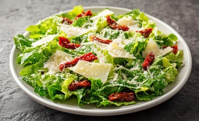 Salad with Lettuce, Tomato, and Cheese