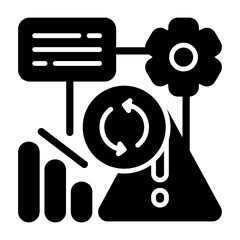 Crisis Management Solid Icon – Business Emergency Planning and Risk Response Toolkit