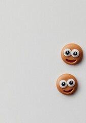 Smiling Face Magnet on White Surface