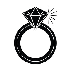 diamond ring vector