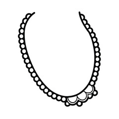 elegant anklet outline 