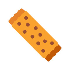 Cartoon Chocolate Chip Cookie Illustration on Black Background