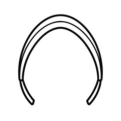 headband accessory outline