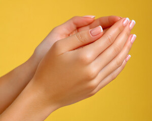 Fototapeta premium Hands clasped in prayer