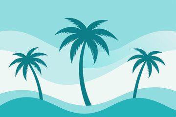 palm tree on the beach