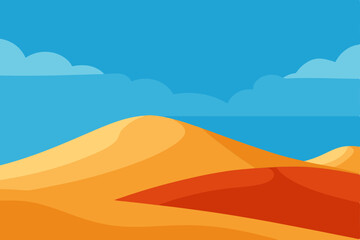 Fototapeta premium sand dunes and sky