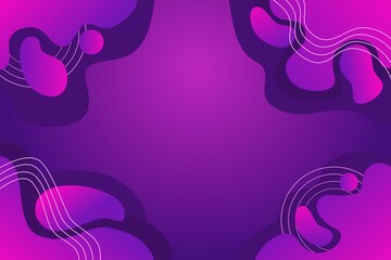 Purple Neon Fluid Abstract Style