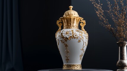 Luxurious Pastel Ceramic Vase &ndash; Exquisite Design and Fine Craftsmanship.