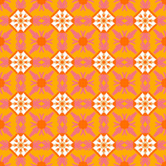 Orange floral pattern