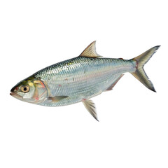 Fototapeta premium hilsa fish isolated on white or transparent png