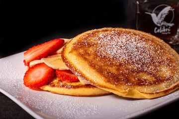 pancakes with fruit