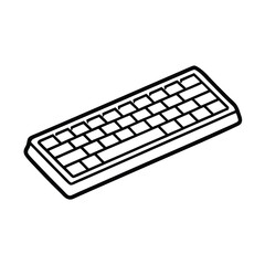 outline of a Bluetooth keyboard drive line