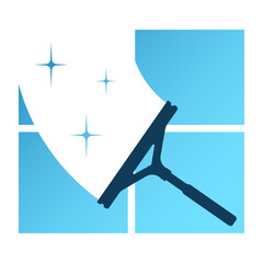 Window glass and scraper, window washing and cleaning