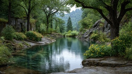Obraz premium A Tranquil Landscape Photograph