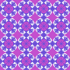 Cycle floral pattern