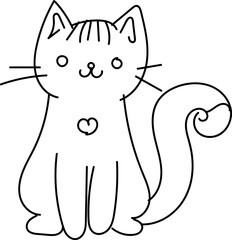 Cute Hand Drawn Doodle Cats Funny Kittens Collection