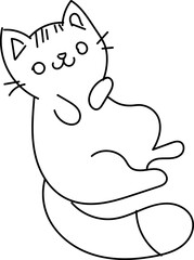Cute Hand Drawn Doodle Cats Funny Kittens Collection
