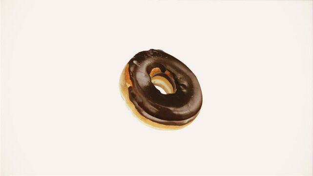 choco donut 360 animation
