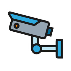 CCTV Camera Icon - Security Surveillance Vector Graphic