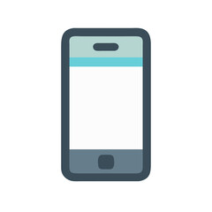 Modern Smartphone Illustration with Clean Design Elements