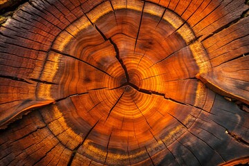 Fototapeta premium cross section of tree trunk