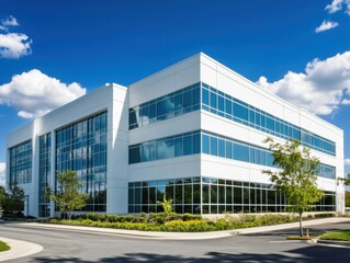 Obraz premium Exterior commercial office building modern architecture real estate