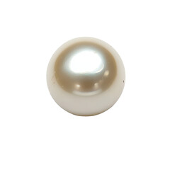 Unique pearl isolated on a bright Transparent background showcasing its natural luster and elegance, Pearl on isolated on PNG background