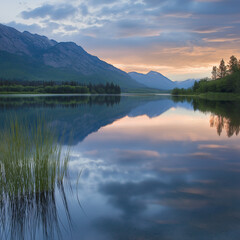 Fototapeta premium lake in the mountains