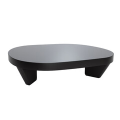 Modern black coffee table design for interiors.