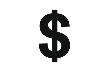 Dollar sign symbol currency finance vector icon