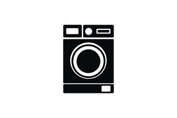 Front load washing machine appliance laundry icon