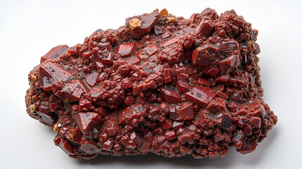 Painite: Rare Borate Mineral on White Background