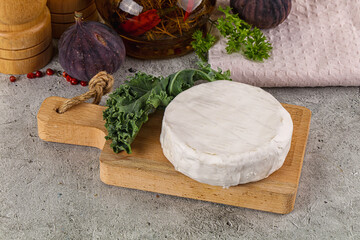 Gourmet round creamy Camembert cheese