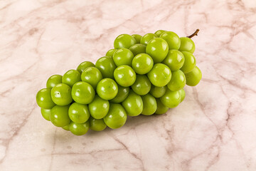 Sweet ripe juicy green grape