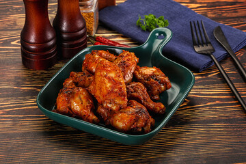 Hot and spicy Buffalo chicken wings
