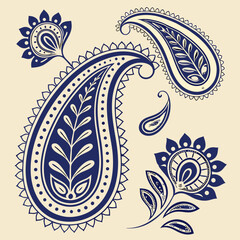 paisley design element