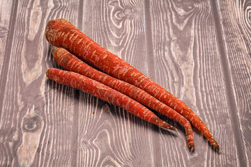 Red Indian raw carrot vegetable